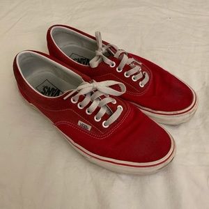 Red Vans Eras